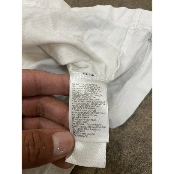 The North Face T-Shirt Mens Medium White Short Sleeve Logo Graphic Outdoor Tee - Picture 8 of 16